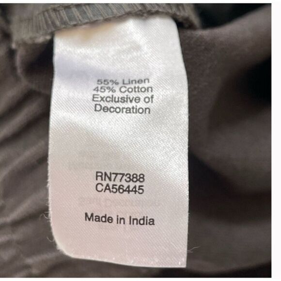 J.Crew Linen Blend Embroidered Scallop Hem Shorts – Gray White, Size XS - Picture 4 of 4